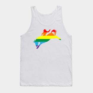 Bronco Rider 1: Pride Flag Tank Top